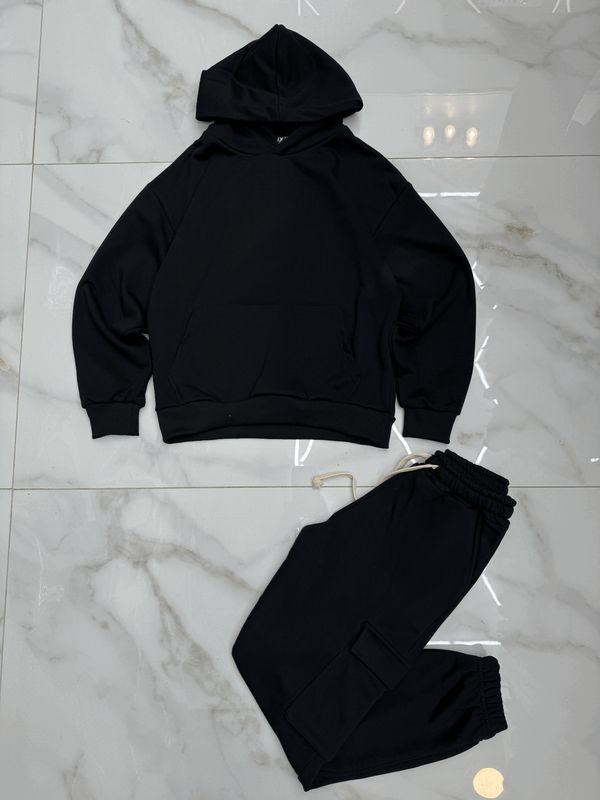 Tuta completa oversize con polsino nera BAMBINO