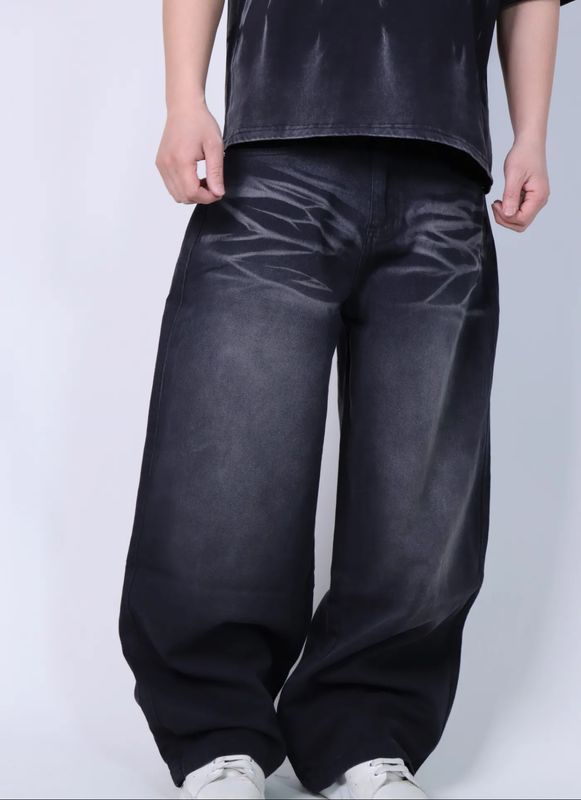 Pantaloni Jeans premium baggy fit estremo! nero