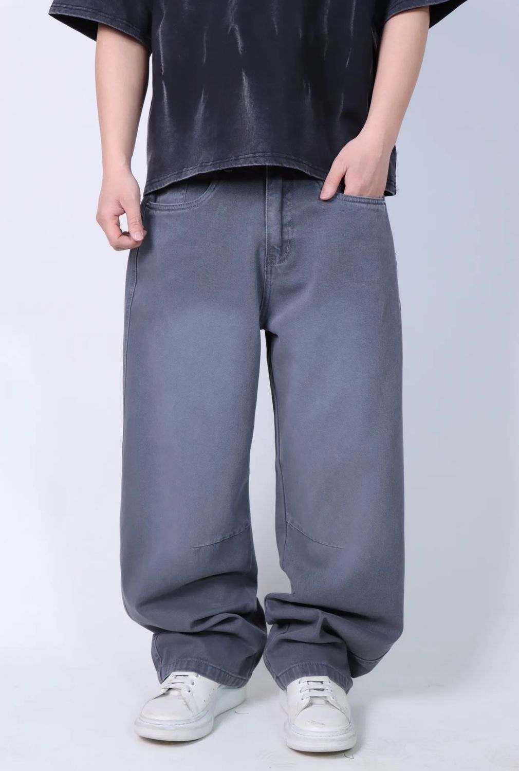 Pantaloni Jeans premium baggy fit estremo! grigio