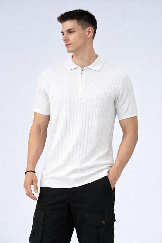 Polo regular Premium con zip