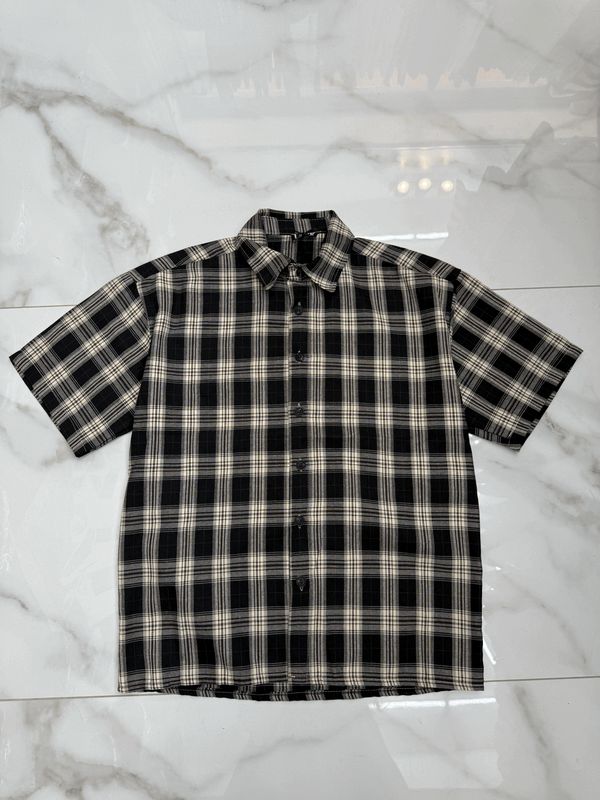 Camicia Oversize mezza manica Premium nera
