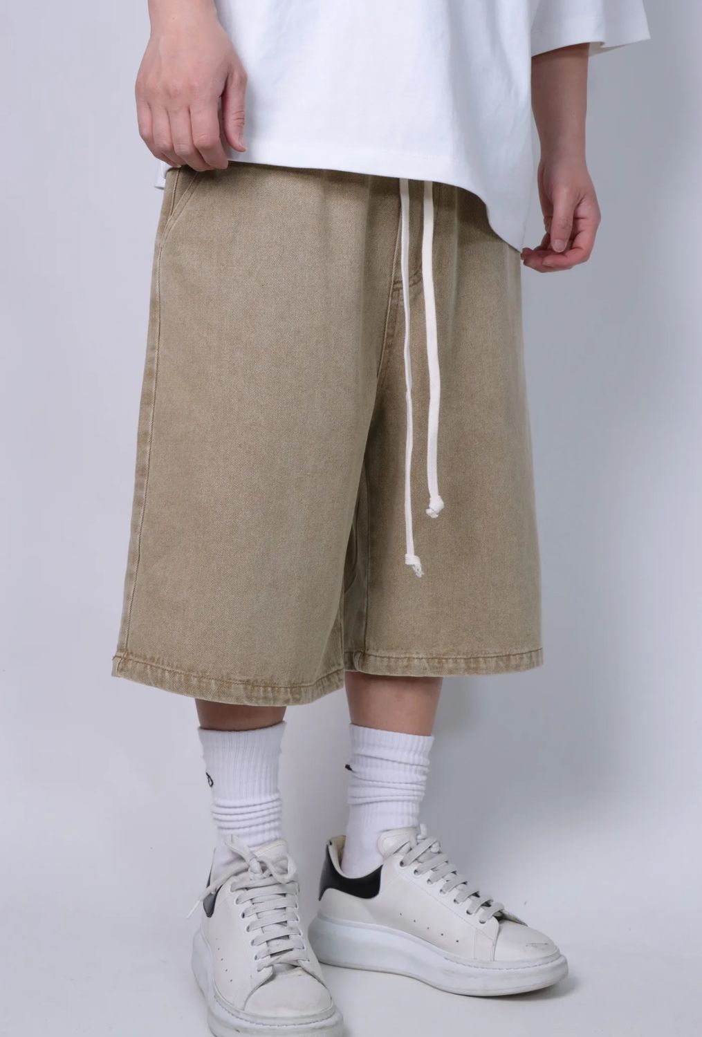 Pantaloncini jeans Premium sabbia