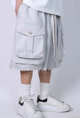 Pantaloncini cargo con tasconi Premium ghiaccio