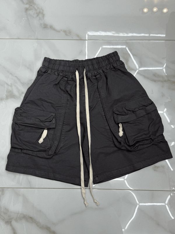 Pantaloncini oversize premium BAMBINO grigio piombo