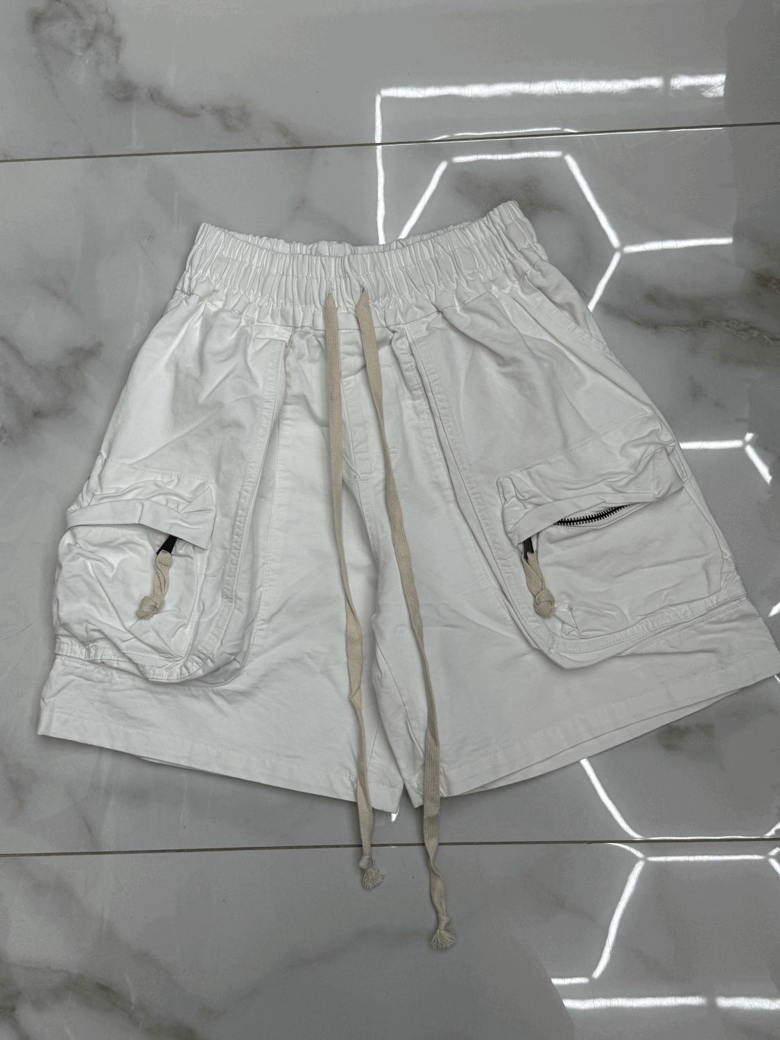 Pantaloncini oversize premium BAMBINO Bianco