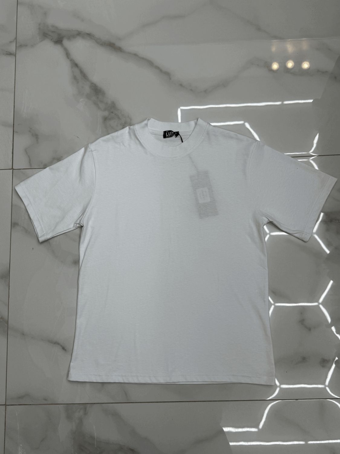 T-shirt tinta unita oversize BAMBINO bianca