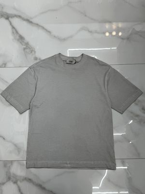 T-shirt slavata super oversize BAMBINO grigio perla