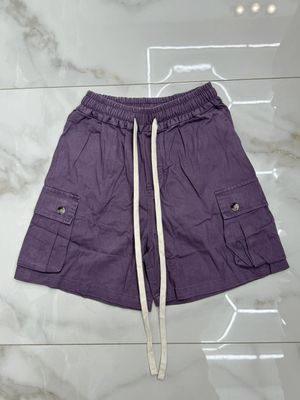 Pantaloncini oversize premium BAMBINO tasconi laterali viola
