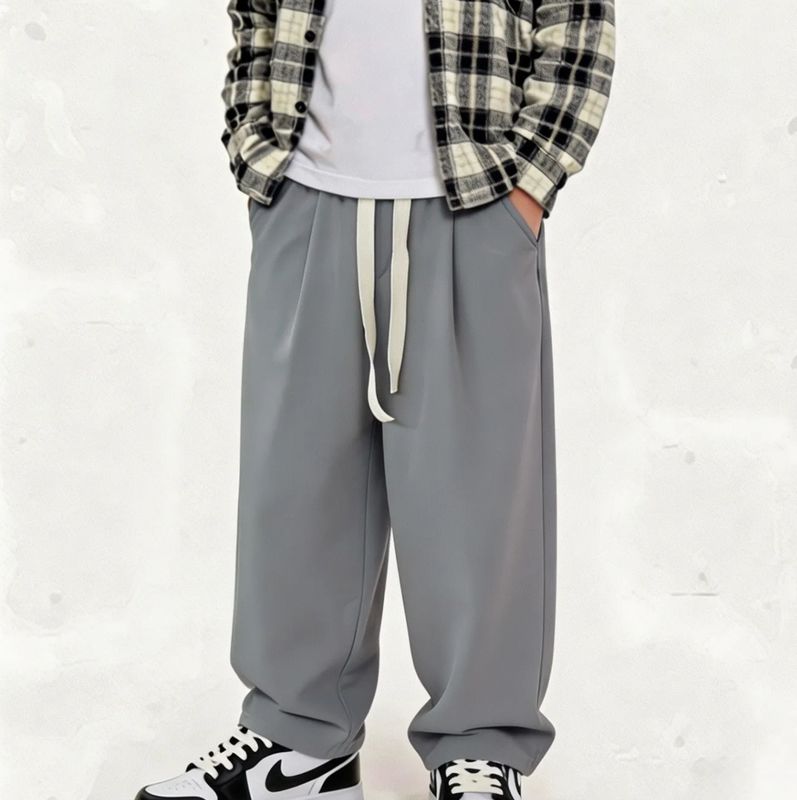 Pantaloni balloon eleganti bambino cerimonia grigio