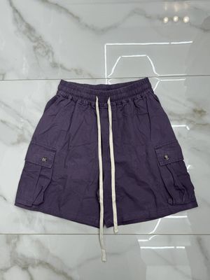 Pantaloncini cargo con tasconi laterali Premium viola