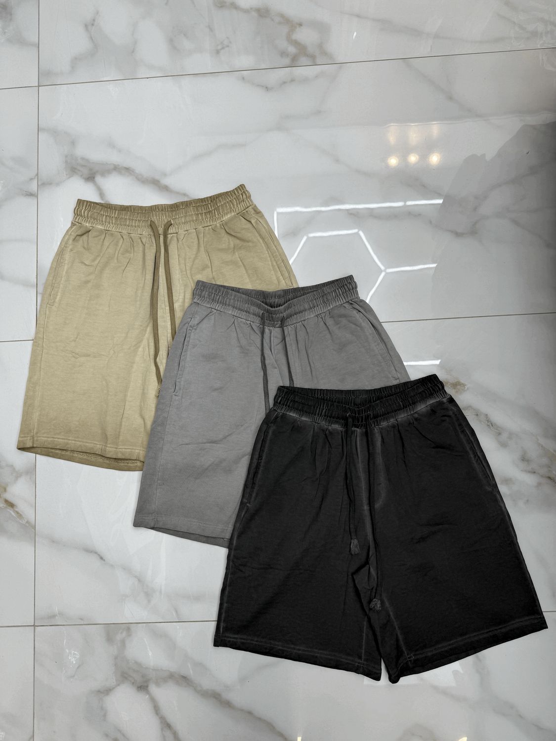 Pantaloncini tuta oversize stone wash Premium 3 colori