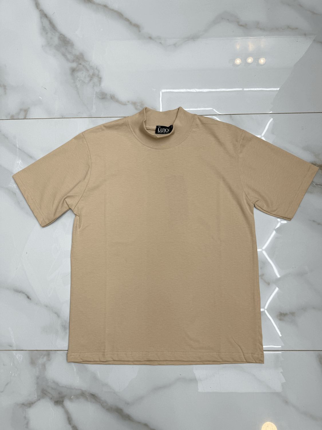 T-shirt tinta unita oversize BAMBINO beige