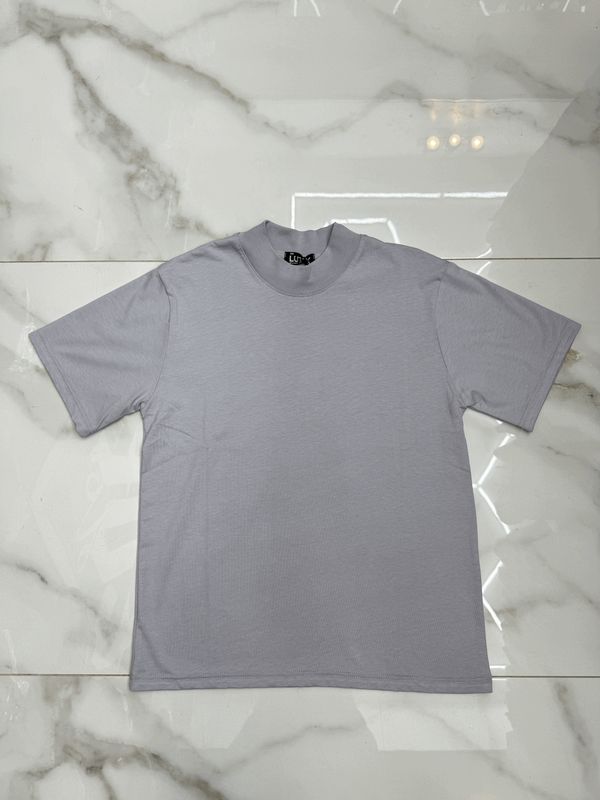 T-shirt tinta unita oversize BAMBINO grigio ghiaccio T-shirt tinta unita oversize BAMBINO grigio ghiaccio