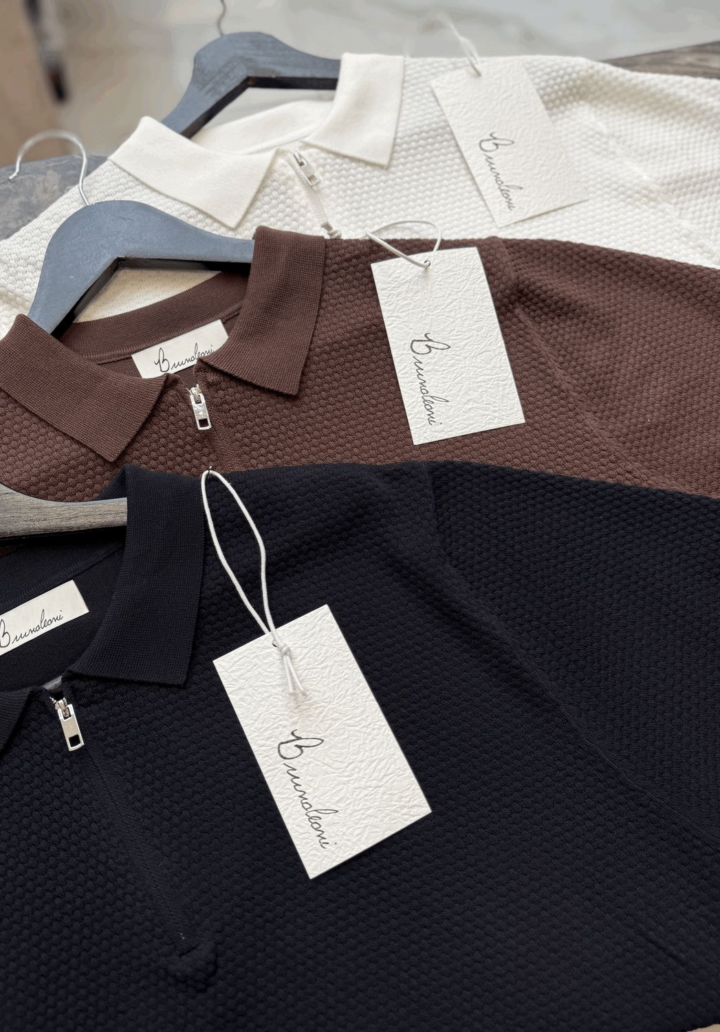 Polo regular Premium con zip 3 COLORI