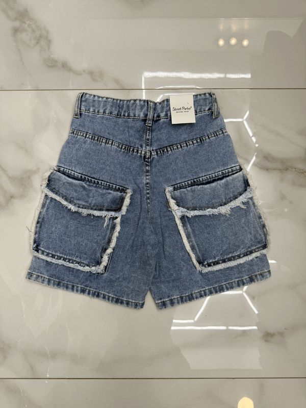Jeans con tasconi BAMBINO celeste