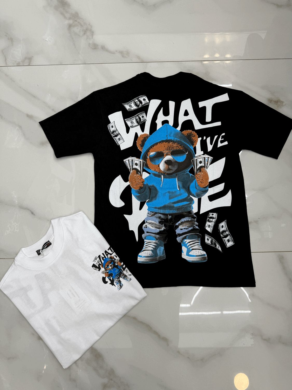 T-shirt con stampa oversize BAMBINO What I've done