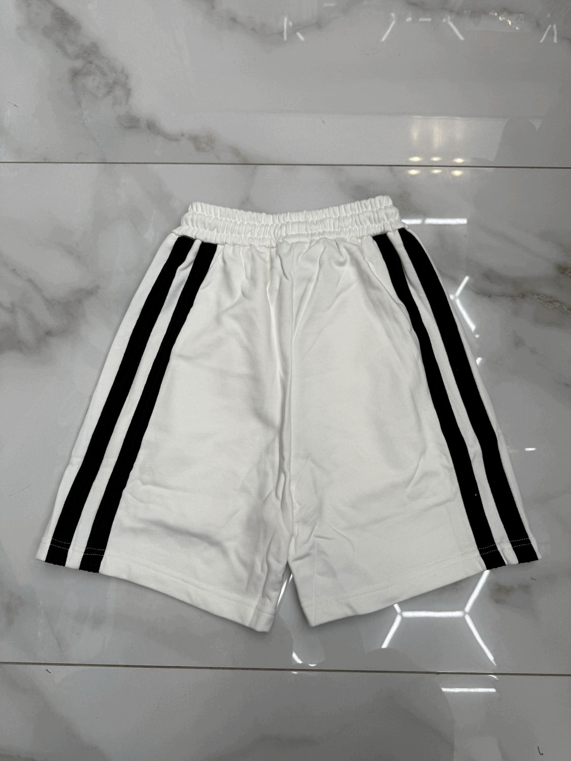 Pantaloncini tuta con strisce laterali BAMBINO bianco