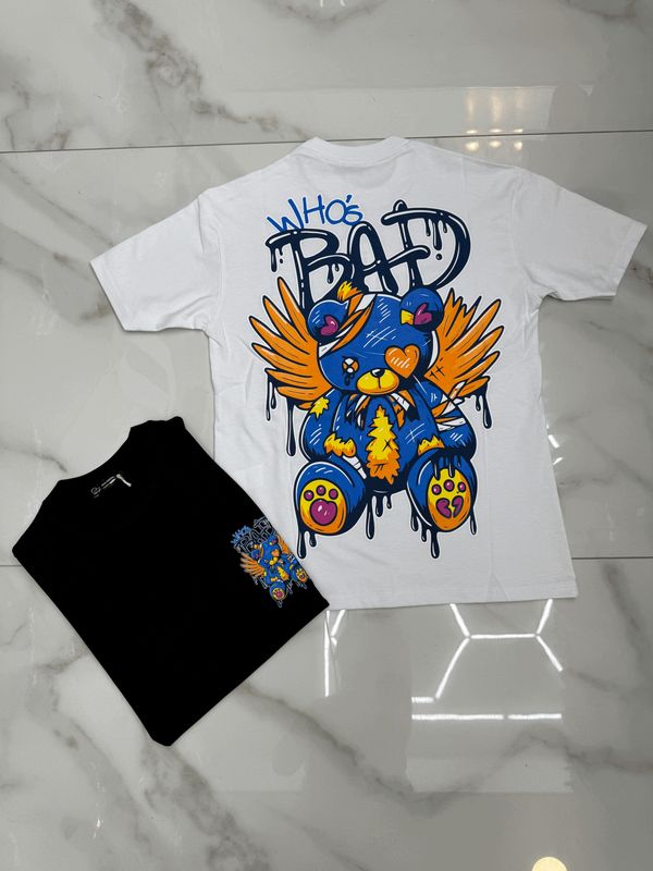 T-shirt con stampa oversize BAMBINO 'Who's Bad'