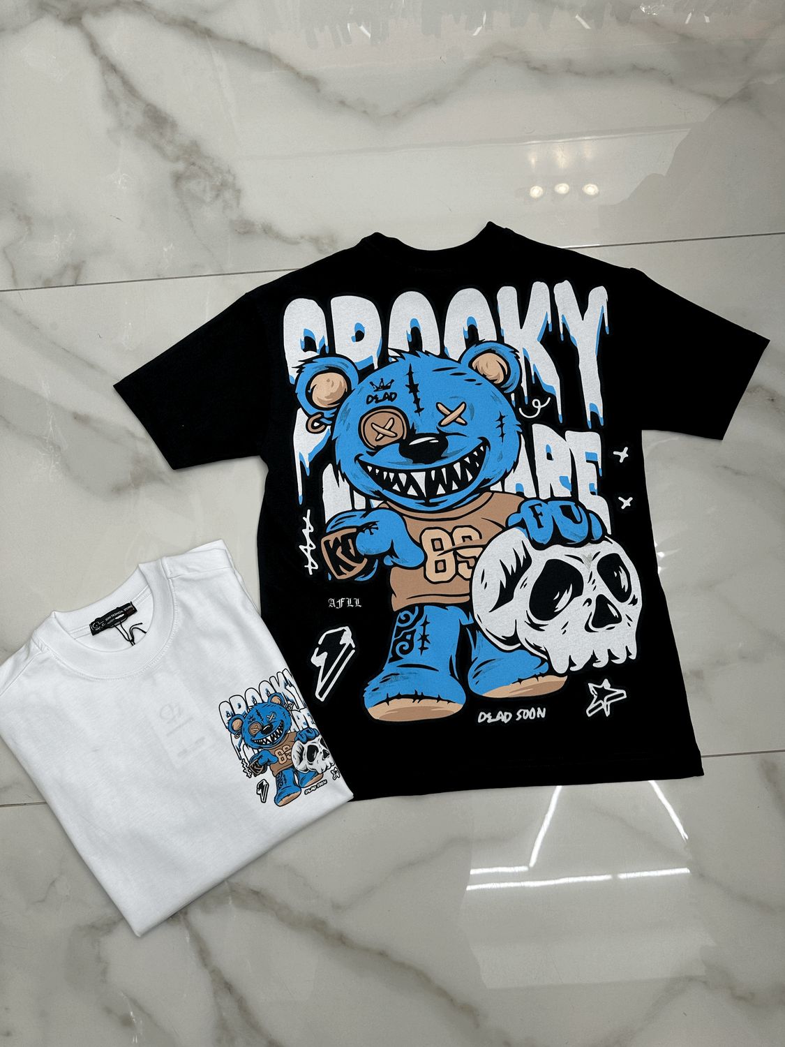T-shirt con stampa oversize BAMBINO Spooky