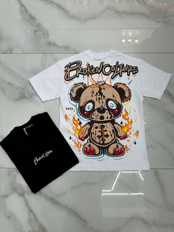 T-shirt con stampa oversize BAMBINO 'Broken Culture'