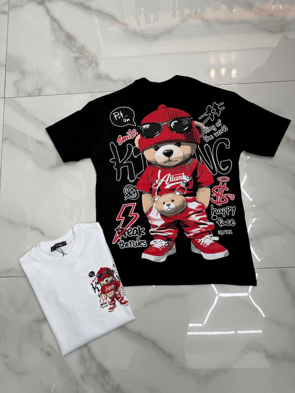 T-shirt con stampa oversize BAMBINO 'King' T-shirt con stampa oversize BAMBINO 'King'