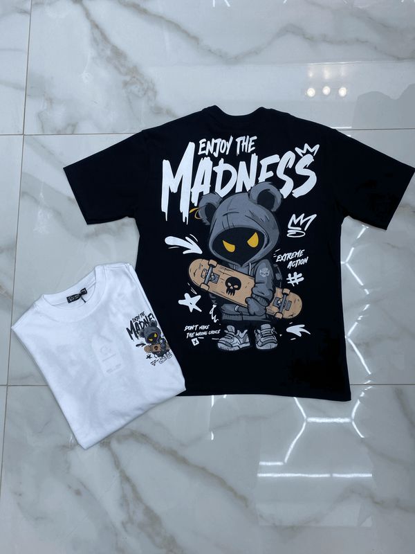 T-shirt con stampa oversize BAMBINO 'Madness'