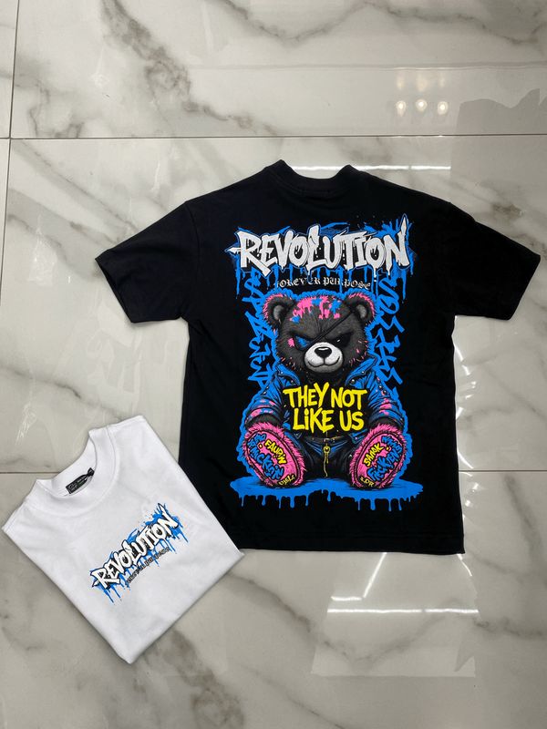 T-shirt con stampa oversize BAMBINO 'Revolution'