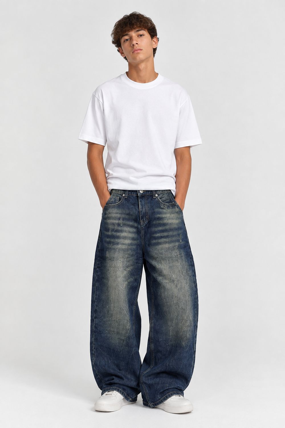 Jeans Balloon BAMBINO sabbiato beige