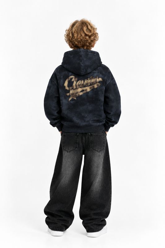 Felpa clevers nero BAMBINO