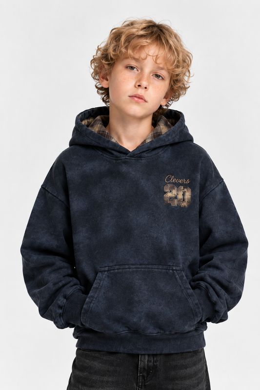 Felpa clevers nero BAMBINO