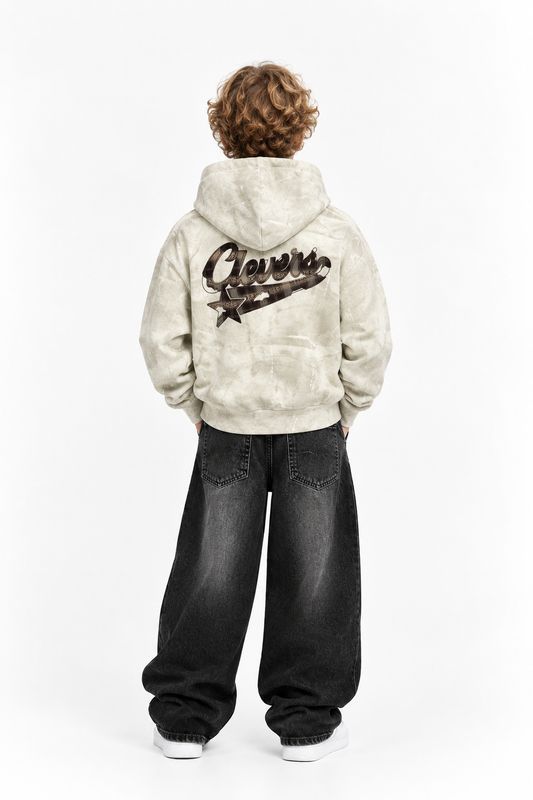 Felpa clevers beige BAMBINO