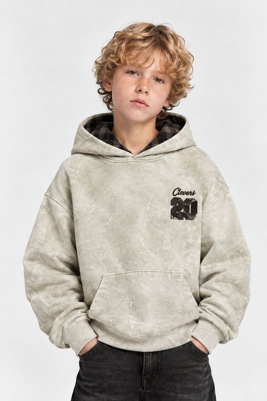 Felpa clevers beige BAMBINO