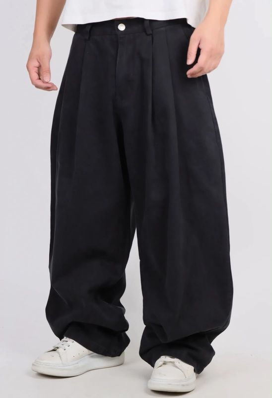 Pantaloni Jeans Balloon con pence