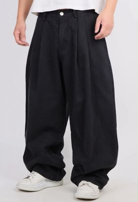 Pantaloni Jeans Balloon con pence