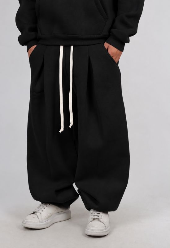 Pantaloni Baggy tuta con pence