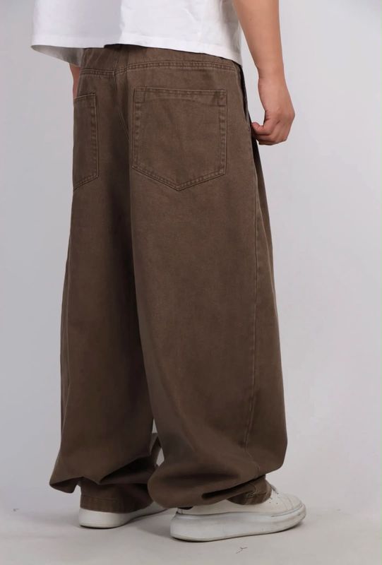 Pantaloni Jeans Balloon con pence