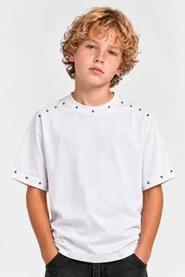 T-shirt con borchie oversize BAMBINO T-shirt con borchie oversize BAMBINO