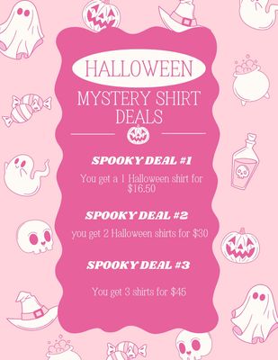 Halloween Mystery Shirt Deals