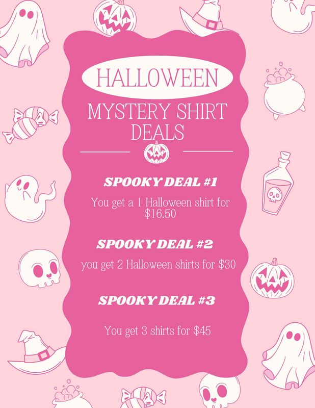 Halloween Mystery Shirt Deals