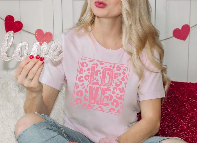 "LOVE" Cheetah Print Pink Edition