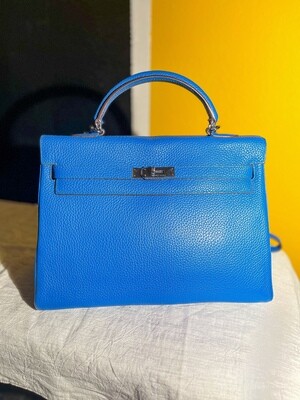 Hermès Kelly 28 Cobalt Blue