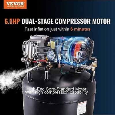 Compresor de aire VEVOR de 80 galones