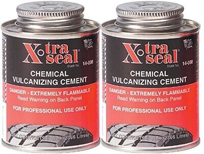 Xtra-Seal Cemento Vulcanizante Químico (8 oz.) - Paquete de 2