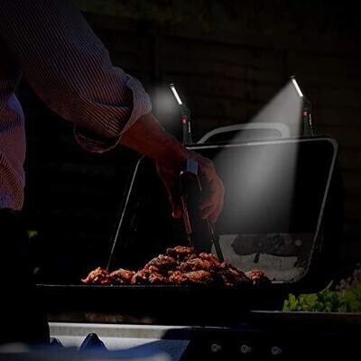 Lmaytech Regalos para Hombres, Paquete de 2 Luces de Trabajo LED Recargables Negras con Luces de Trabajo Magnéticas