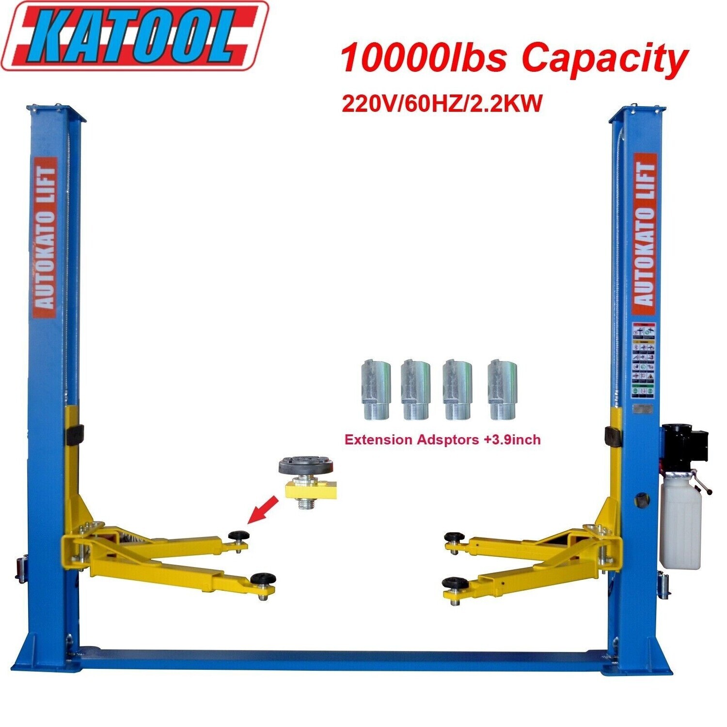 KT H105 Two Post Lift Auto Lift 10000lbs