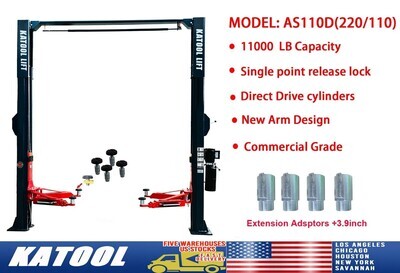 Two Post Lift 11000lbs Auto Lift Auto Truck Hoist Super Quality Free Shipping