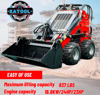 KATOOL New Mini Skid Steer Track Loader 23 HP RATO Engine EPA Electric Start