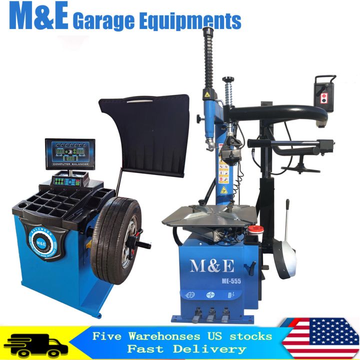 Tire Changer Machine ME-555+ Wheel Balancer KT-ME650