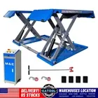 110V Pneumatic Scissor Car Lift Table Hydraulic Lift Underground Auto Lift