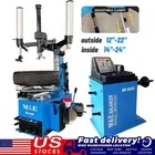 2.0HP Bead Blaster Tire Changer Wheel Changing Machine Wheel Balancer Combo
